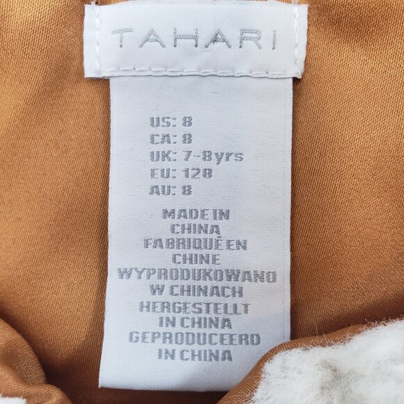 Tahari Faux Fur Vest Girls Size 8 Cream Color ~ Single button front Soft / A275 - Picture 7 of 8